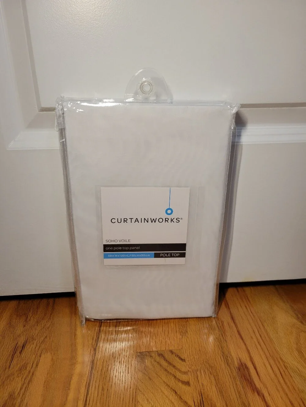 NWT Curtainworks Soho Voile Sheer Curtain Panel – Winter White, 59